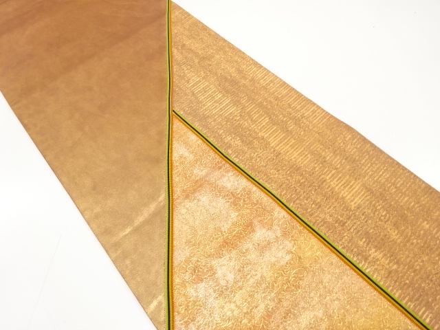 JAPANESE FUKURO OBI / WOVEN FLOWER ARABESQUE